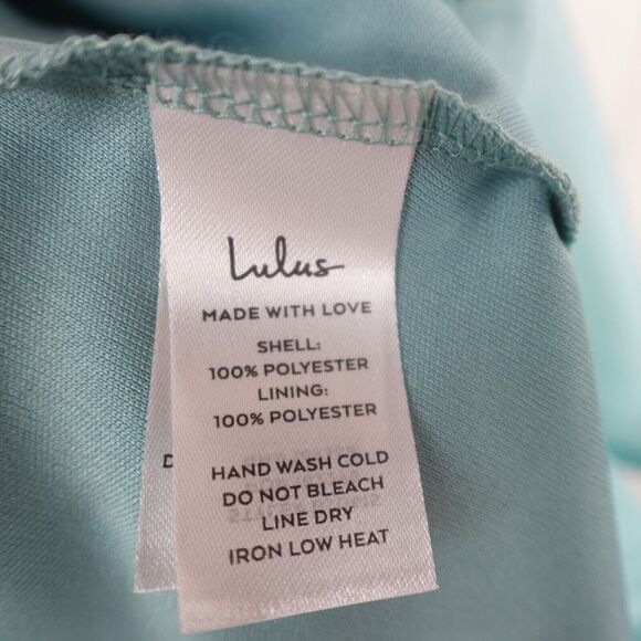 Lulus Womens Thriving Darling Shiny Sleeveless Tiered Mini Dress Large - Picture 13 of 13